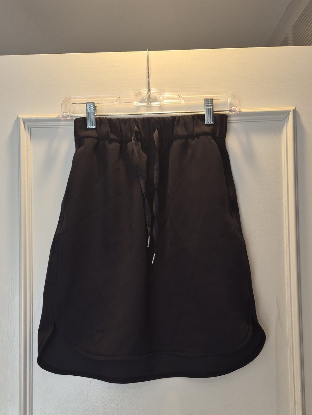 lululemon athletica Black Drawstring Mini Skirt